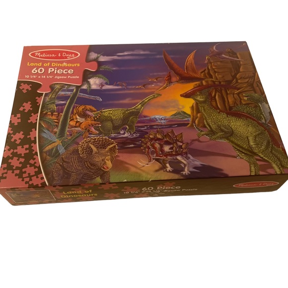 Melissa & Doug Land of Dinosaurs 60 piece puzzle - Picture 1 of 5